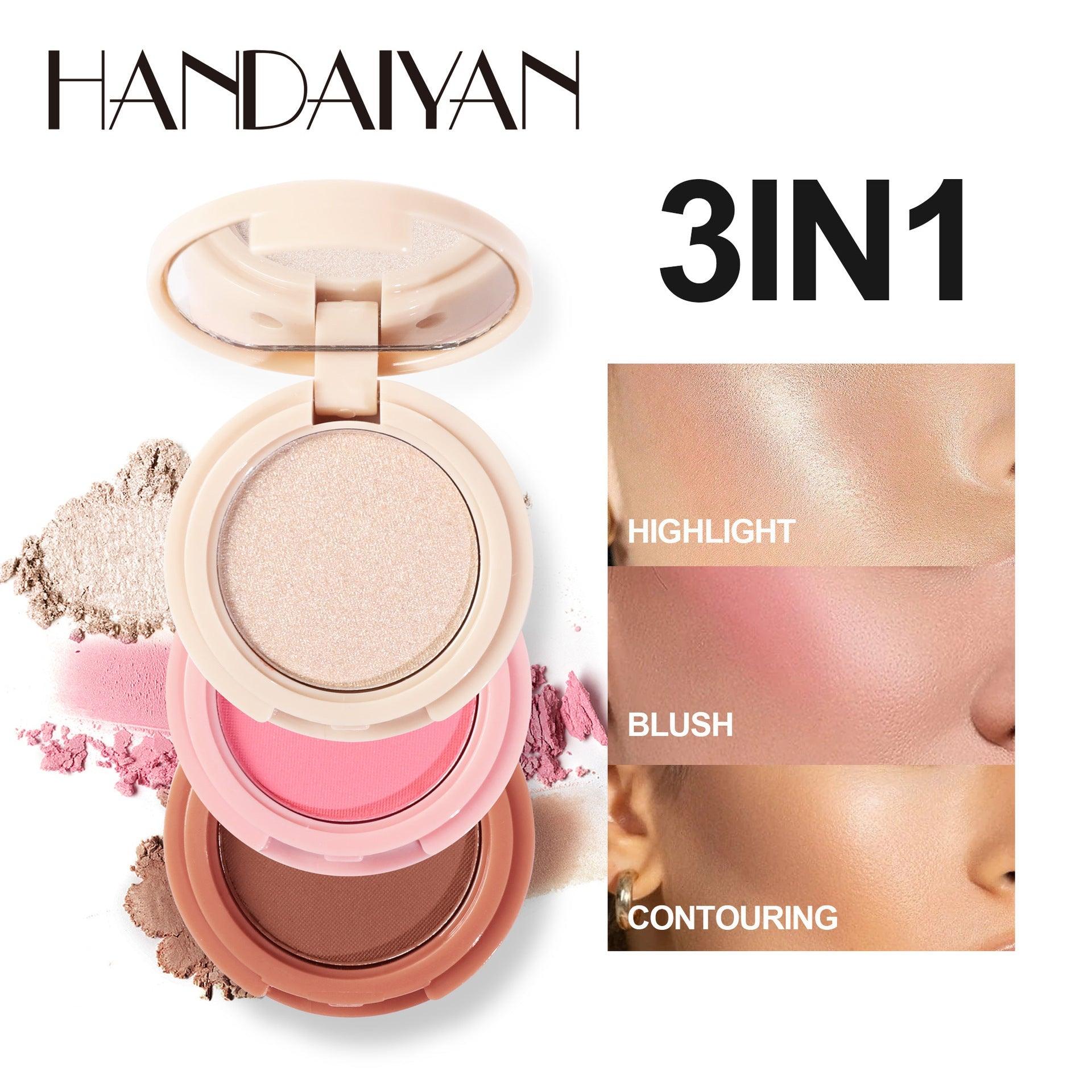 3 em 1 | Contorno, blush e iluminador - Paldim Soul