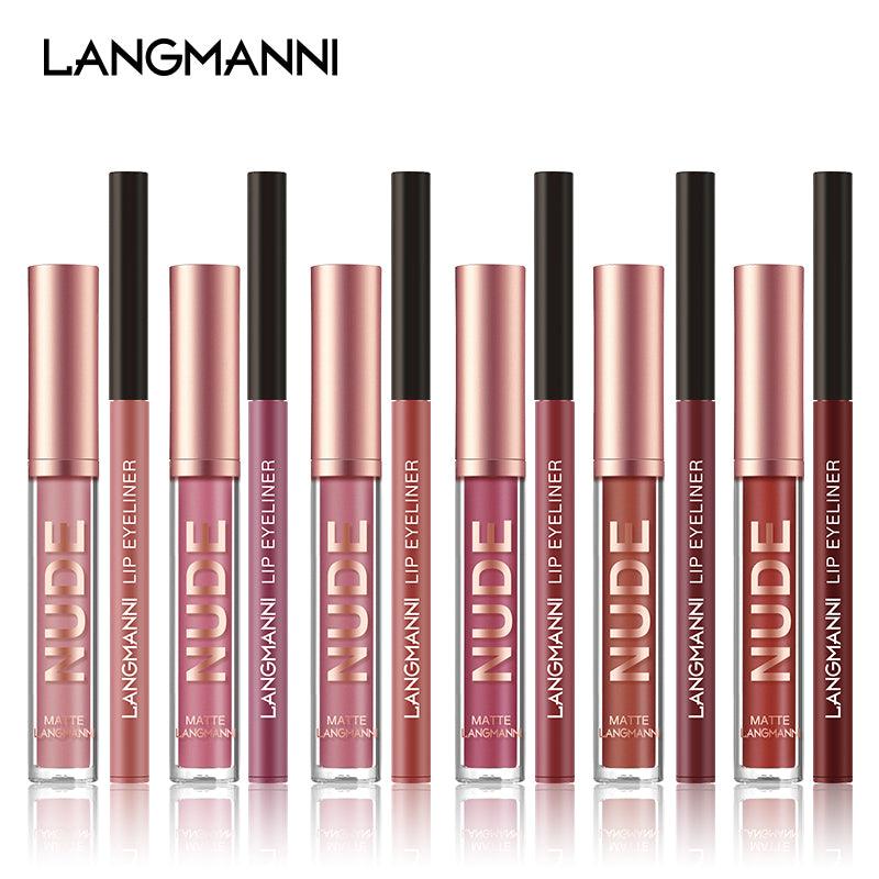 Langmanni | Kit 2 Peças Gloss e Lápis Labial Efeito Matte